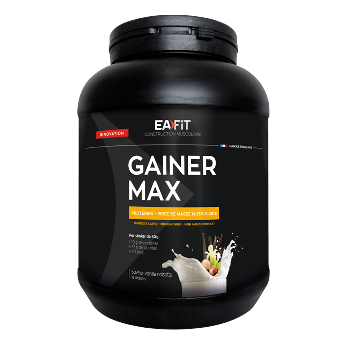 EAFIT CONSTRUCTION MUSCULAIRE GAINER MAX VANILLE NOISETTE 1 1KG