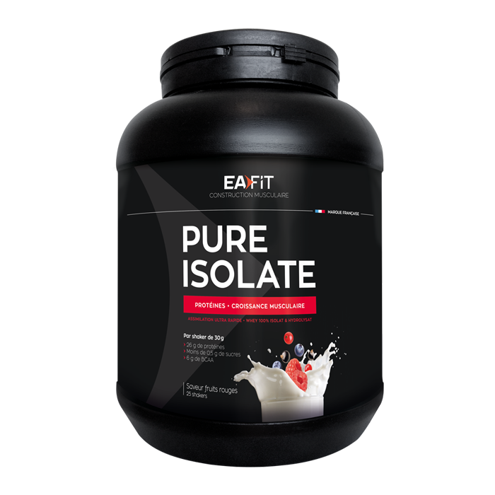 EAFIT CONSTRUCTION MUSCULAIRE PURE ISOLATE FRUITS ROUGES 750G