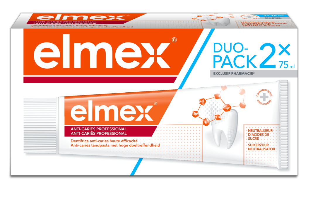 ELMEX DENTIFRICE ANTI CARIES PROFESSIONNAL 2X75ML
