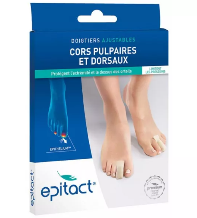 EPITACT DOIGTIERS AJUSTABLES CORS PULPAIRES ET DORSAUX 2 PROTECTIONS