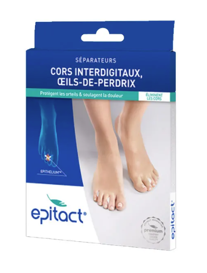 EPITACT SEPARATEURS A LEPITHELIUM CORS INTERDIGITAUX OEILS DE PERDRIX TAILLE L 1 LOT DE 4