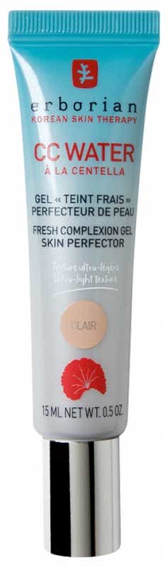 ERBORIAN CC WATEUR CENTELLA GEL TEINT FRAIS PERFECTEUR DE PEAU TEINTE CLAIRE 15ML