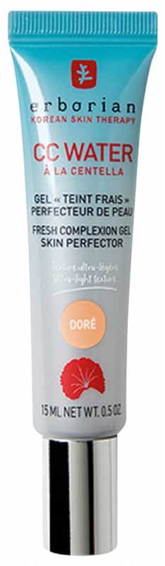 ERBORIAN CC WATEUR CENTELLA GEL TEINT FRAIS PERFECTEUR DE PEAU TEINTE DORE 15ML