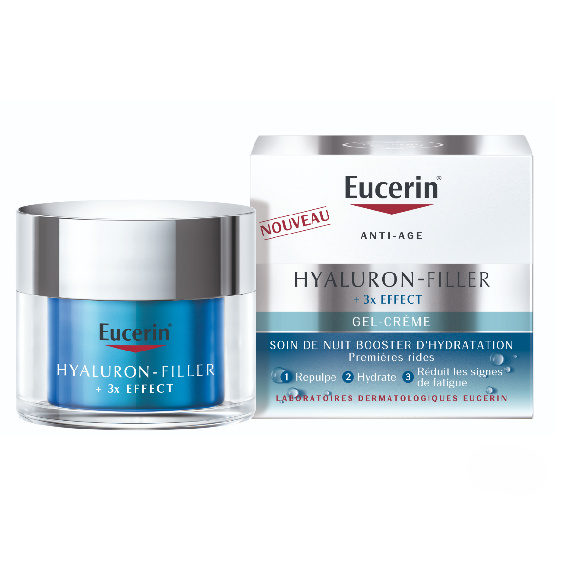 EUCERIN HYALURON FILLER 3X EFFECT SOIN DE NUIT BOOSTER D HYDRATATION 50ML