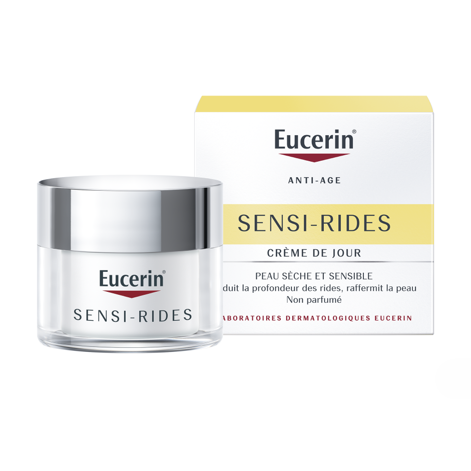 EUCERIN SENSI RIDES CREME DE JOUR ANTI RIDES PEAU SECHE 50ML