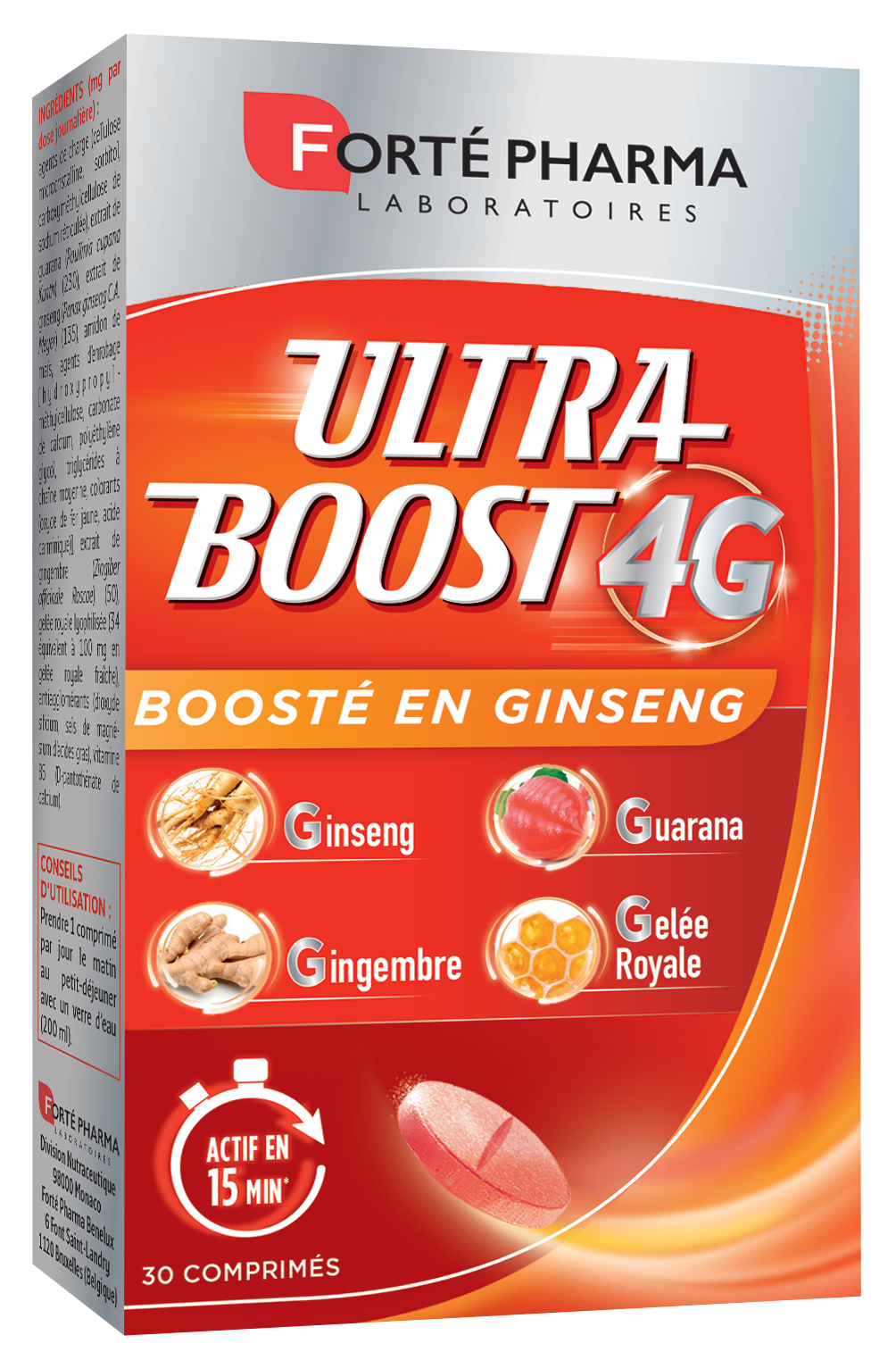 FORTE PHARMA VITALITE 4 G ULTRA BOOST 30 COMPRIMES