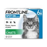 FRONTLINE SPOT ON CHATS 6 PIPETTES DE 05ML