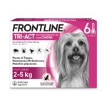 FRONTLINE TRI ACT SPOT ON CHIENS 2 A 5KG 3 PIPETTES DE 0 5ML
