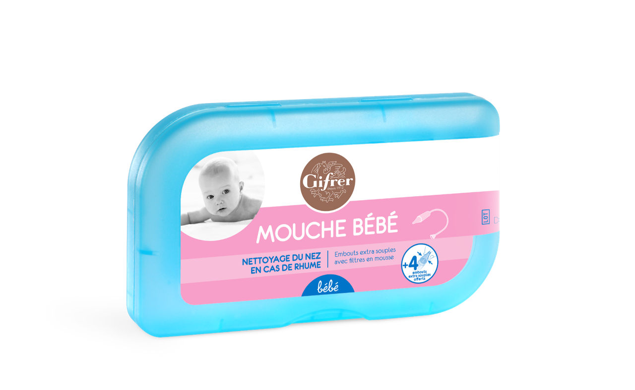 GIFRER PHYSIOLOGICA EMBOUTS MOUCHE BEBE 4 EMBOUTS