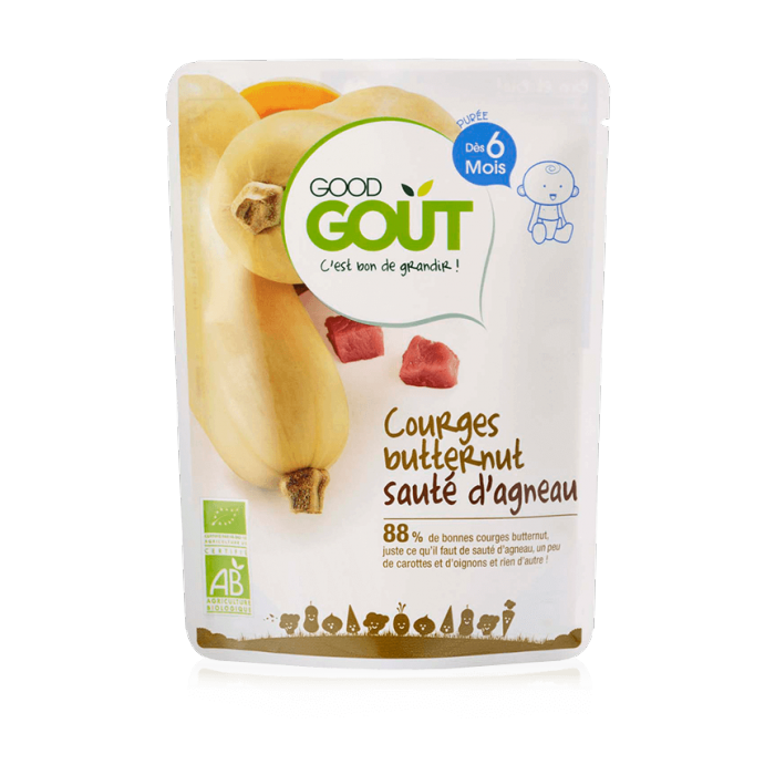 GOOD GOUT COURGES BUTTERNUT SAUTE D AGNEAU 190G