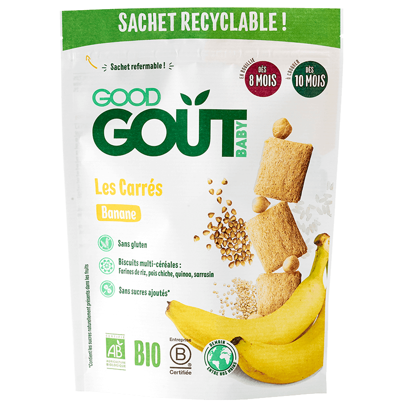 GOOD GOUT LES CARRES BANANE 50G