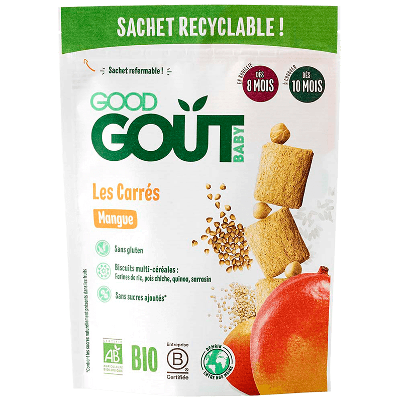 GOOD GOUT LES CARRES MANGUE 50G