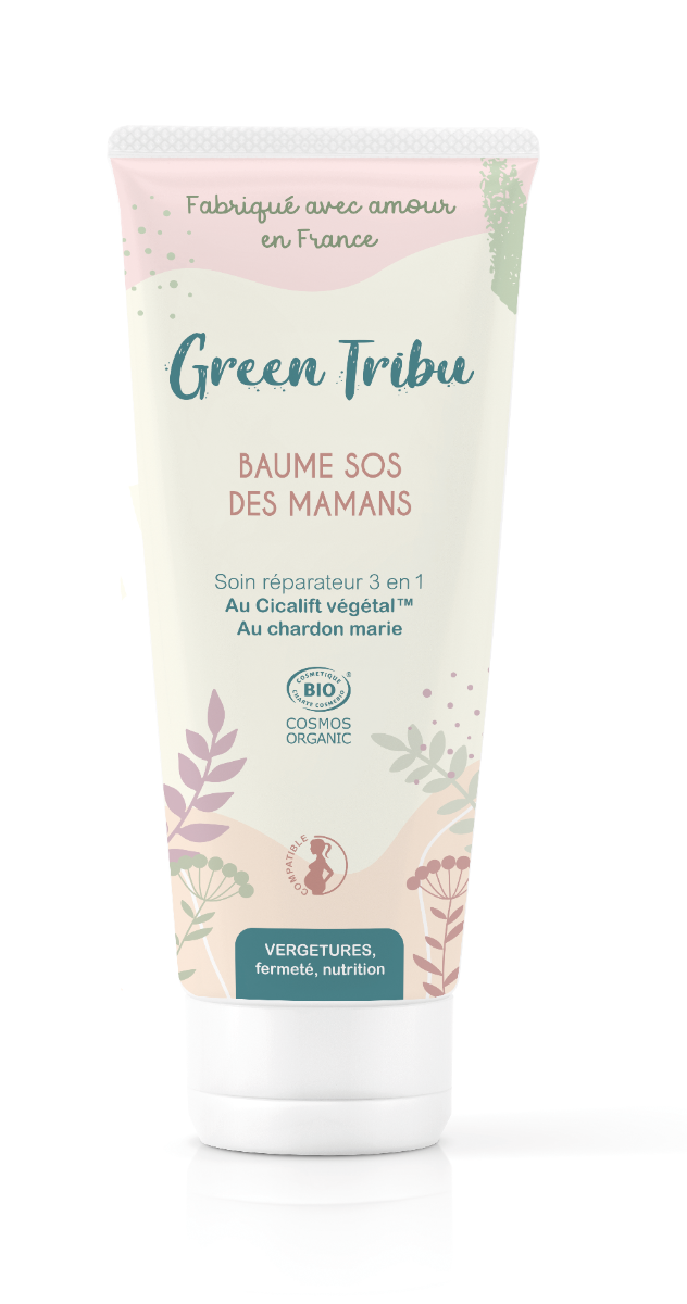 GREEN TRIBU BAUME SOS DES MAMANS SOIN REPARATEUR VERGETURES BIO 125ML
