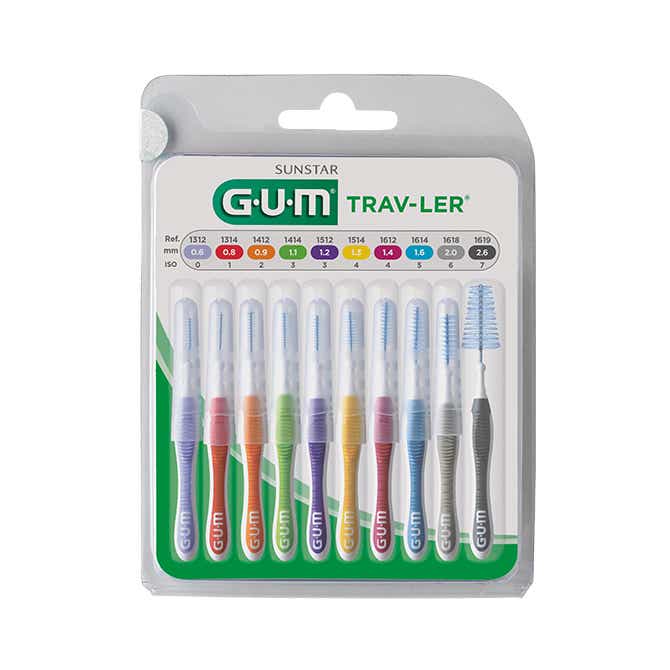 GUM BROSSETTES TRAV LER MULTIPACK X9