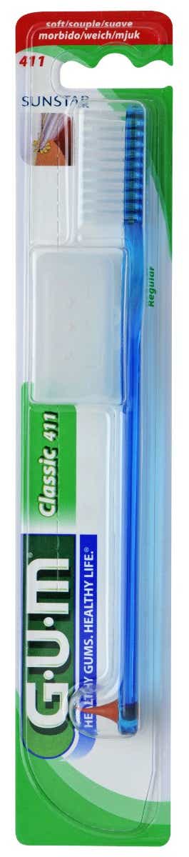 GUM CLASSIC BROSSE A DENTS SOUPLE GRANDE TETE 411 1 UNITE