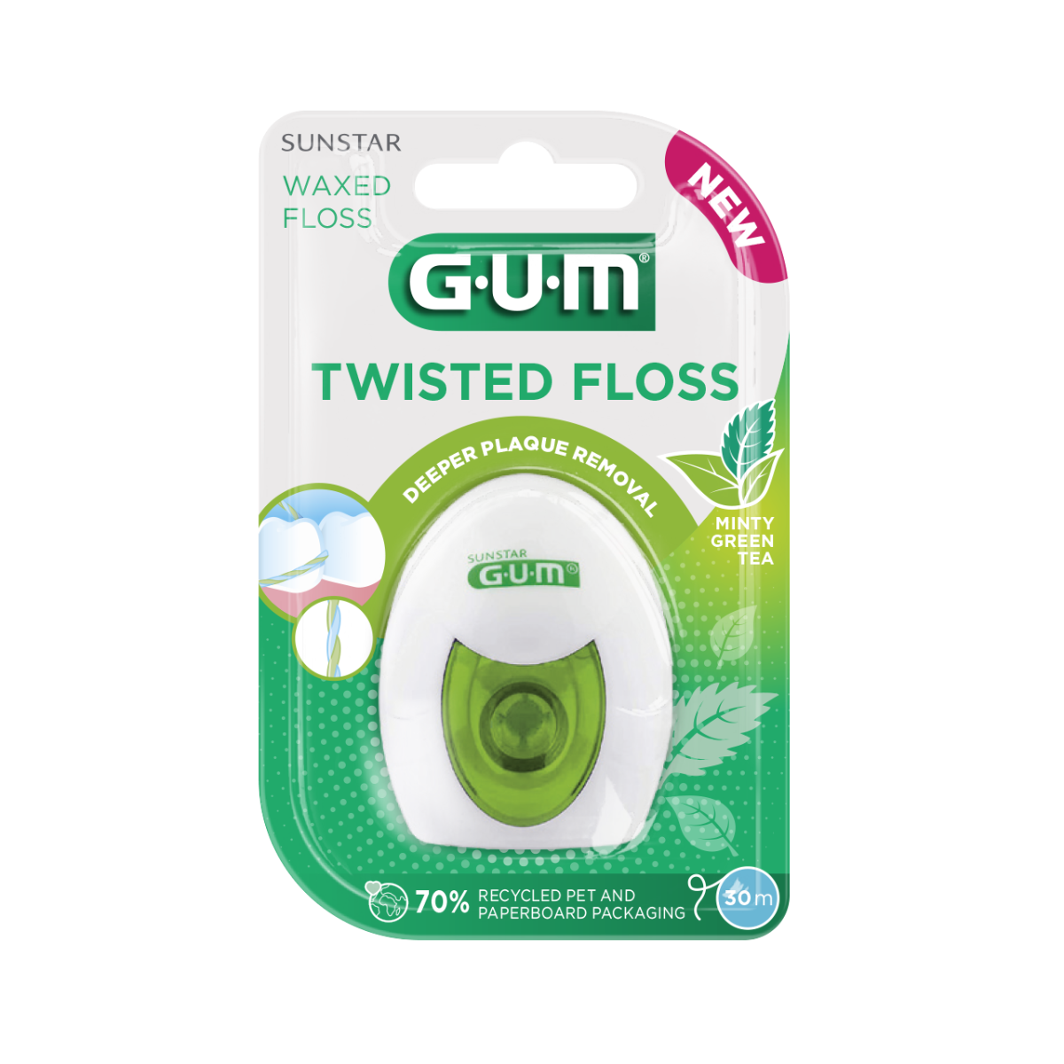 GUM FIL DENTAIRE TWISTED FLOSS 30M