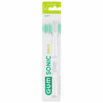 GUM SONIC DAILY TETES DE BROSSE A DENTS SOUPLE X2