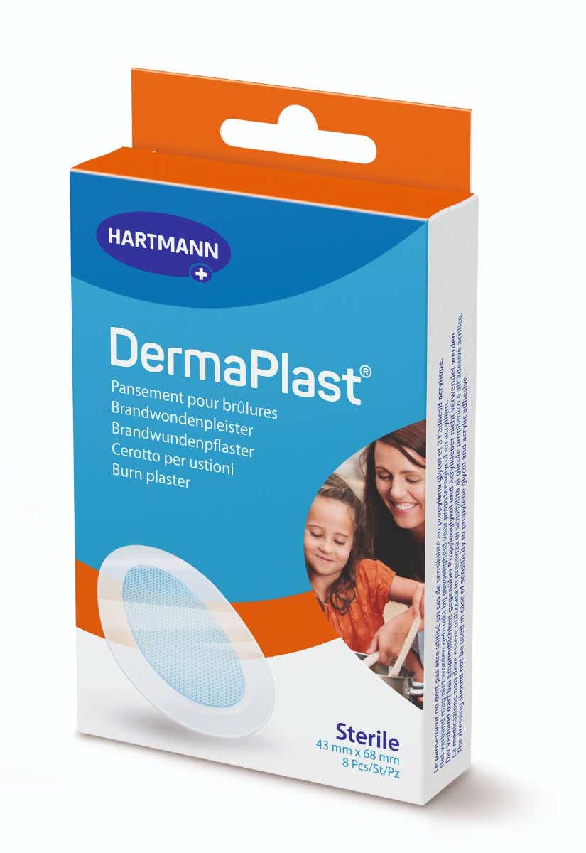 HARTMANN DERMAPLAST PANSEMENTS POUR BRULURES 8 UNITES
