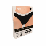 HER UNDERWEAR JOY CULOTTE MENSTRUELLE BLACK ZEBRA TAILLE XXL