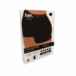 HER UNDERWEAR ROXY BOXER MENSTRUEL BLACK ONYX TAILLE M