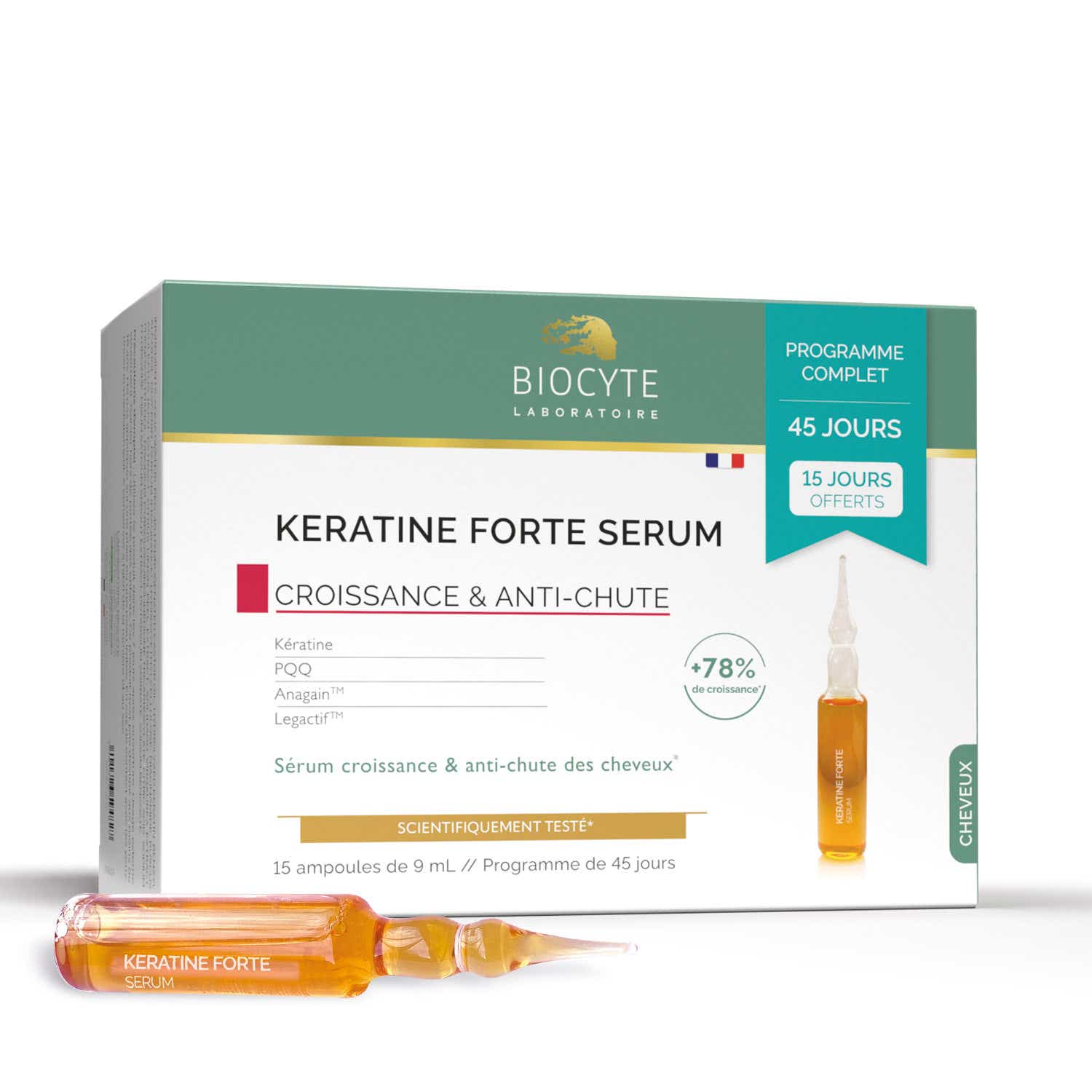 KERATINE FORTE SERUM ANTI CHUTE 15X9ML