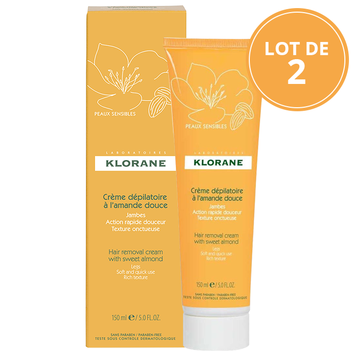 KLORANE CREME DEPILATOIRE A LAMANDE DOUCE 2X150ML