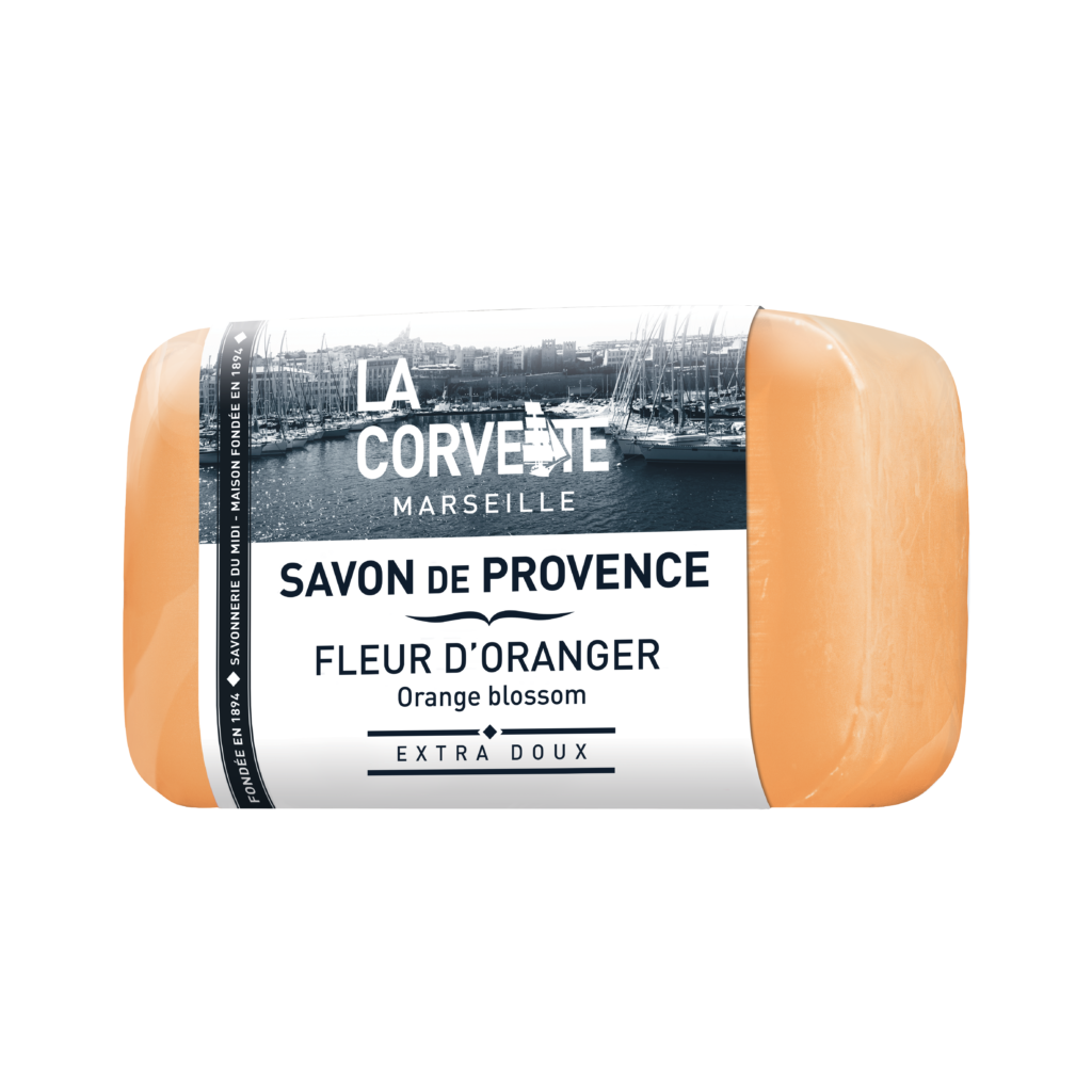 LA CORVETTE MARSEILLE SAVON DE PROVENCE FLEUR D ORANGER 100G