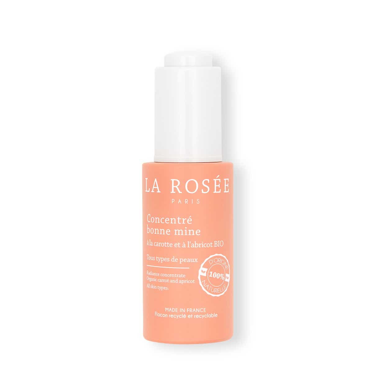 LA ROSEE CONCENTRE BONNE MINE A LA CAROTTE ET ABRICOT BIO VISAGE TOUS TYPES DE PEAUX 30ML