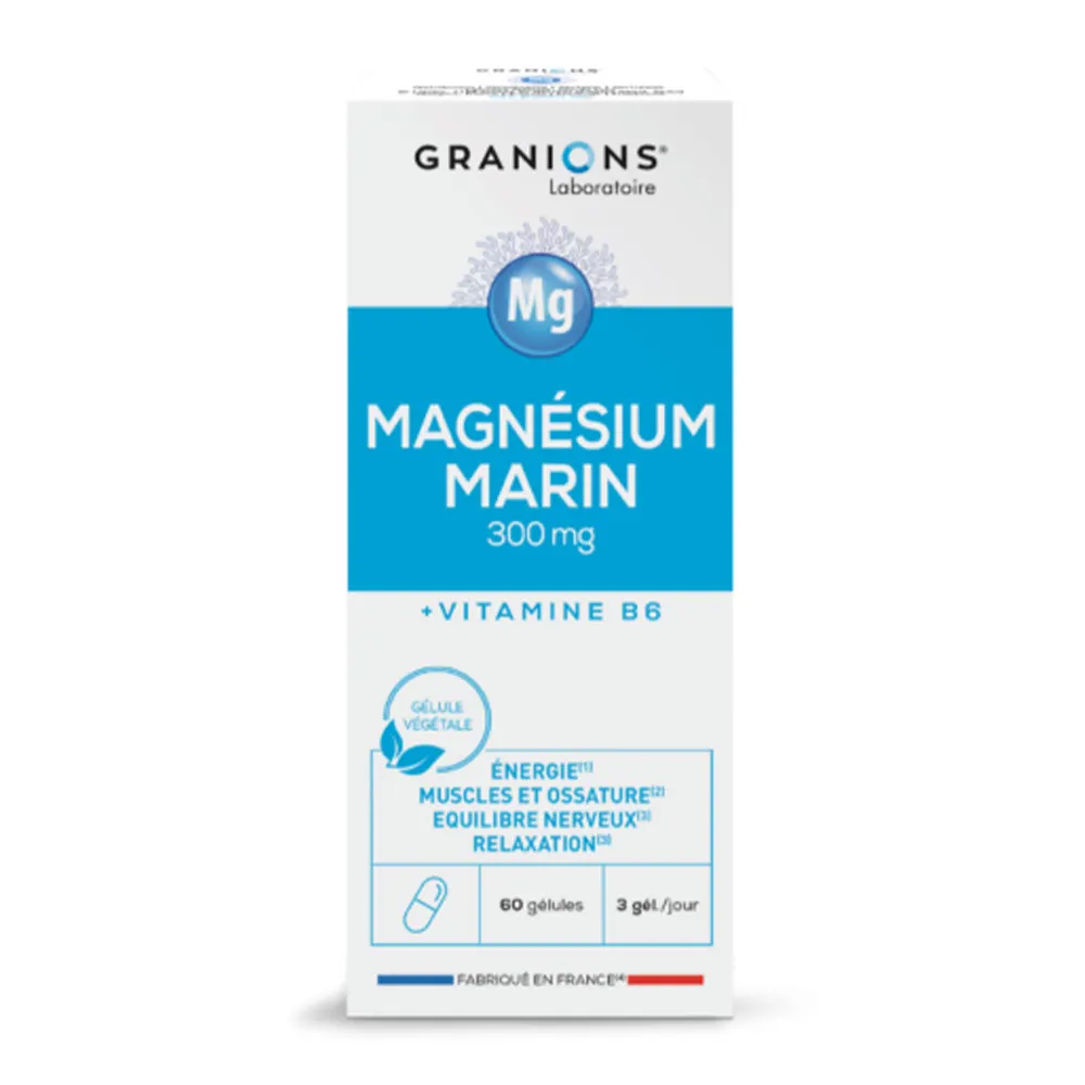 LABORATOIRE DES GRANIONS MAGNESIUM MARIN 60 GELULES