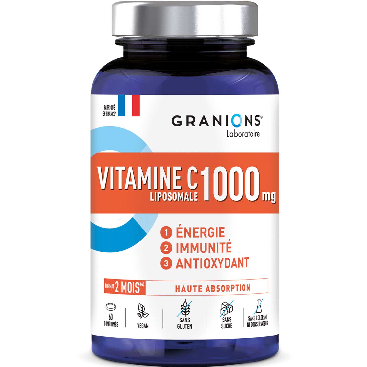 LABORATOIRE DES GRANIONS VITAMINE C LIPOSOMALE 1000MG 60 COMPRIMES
