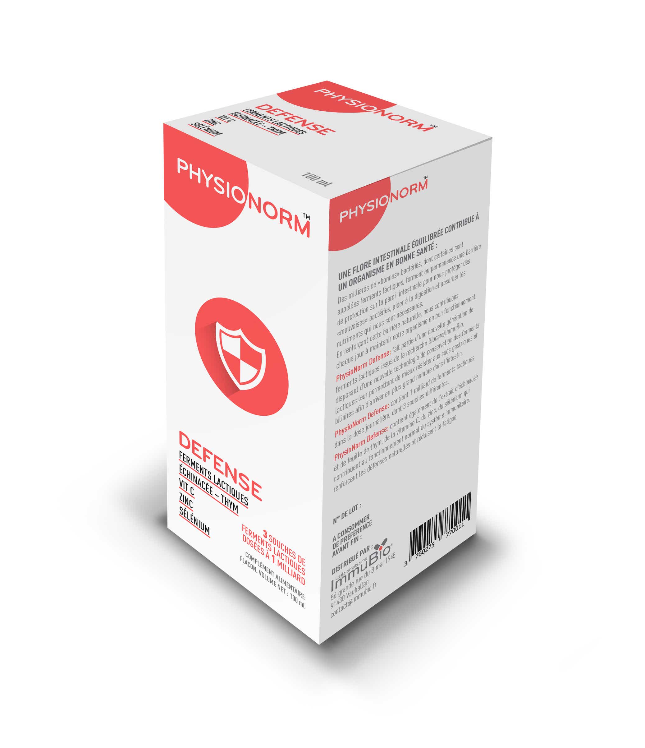 LABORATOIRE IMMUBIO PHYSIONORM DEFENSE 100ML