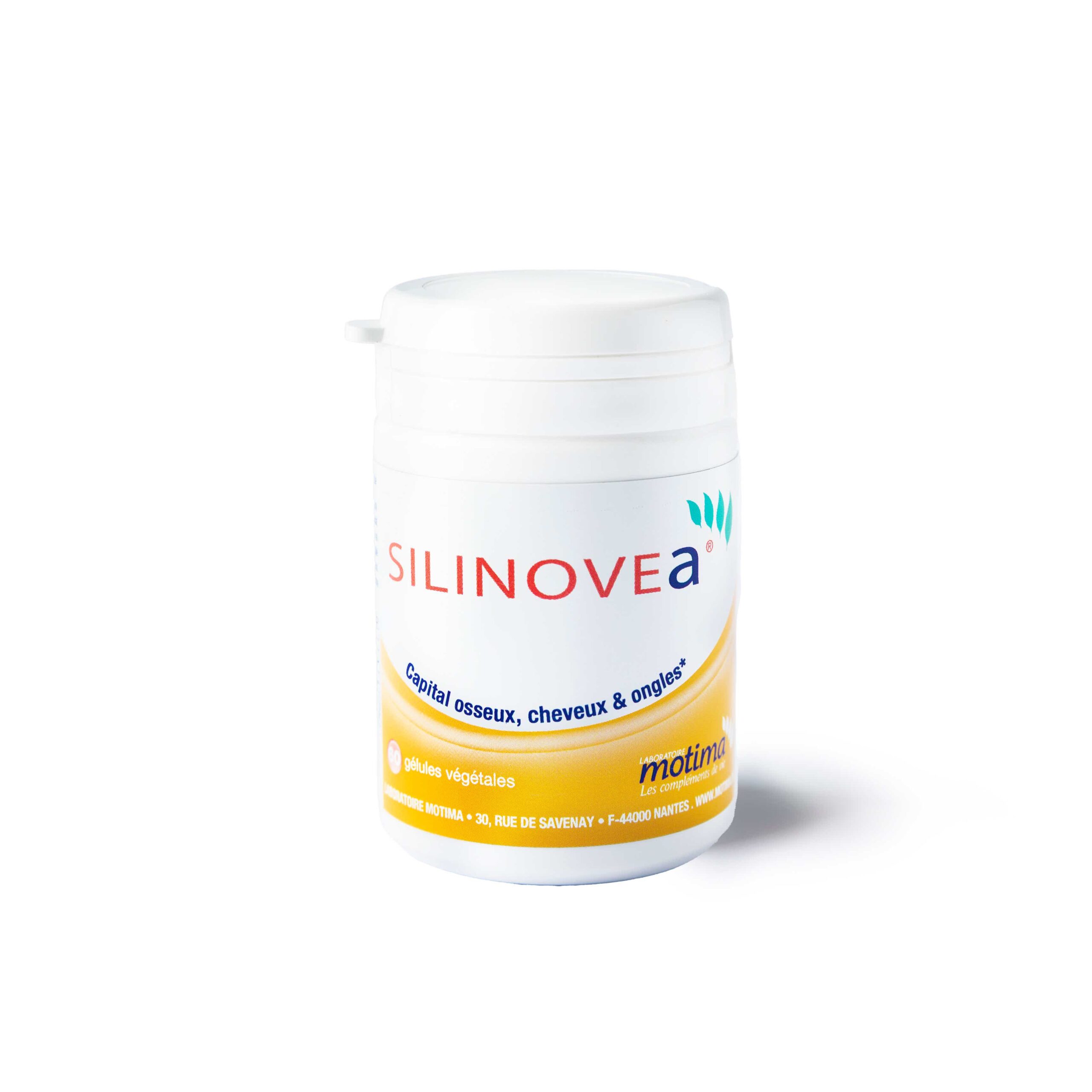 LABORATOIRES MOTIMA SILINOVEA CAPITAL OSSEUX CHEVEUX ET ONGLES 60 GELULES