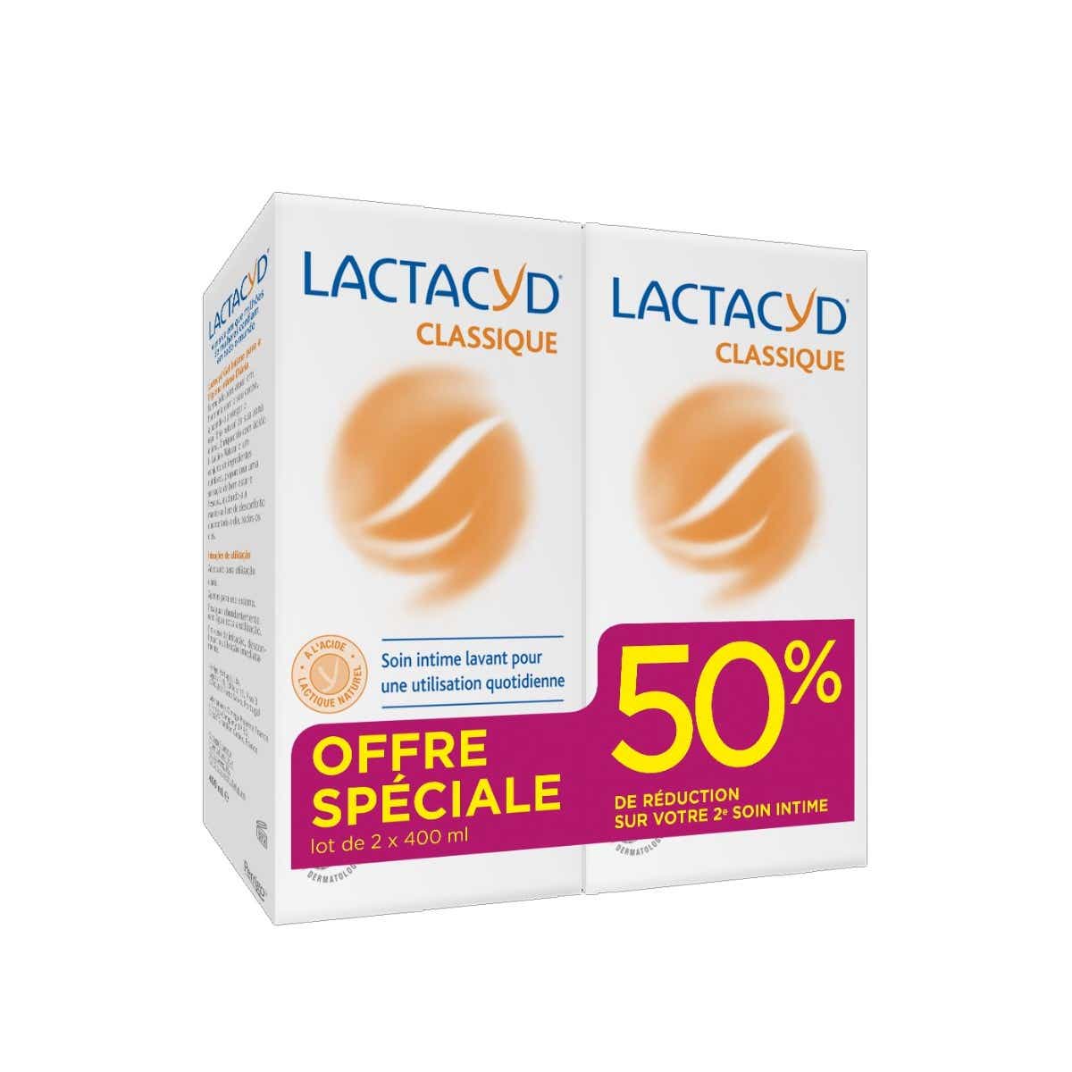 LACTACYD CLASSIQUE SOIN INTIME LAVANT QUOTIDIEN 2X400ML