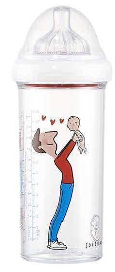 LE BIBERON FRANCAIS BIBERON PAPA BEBE 10 MOIS ET PLUS 360ML