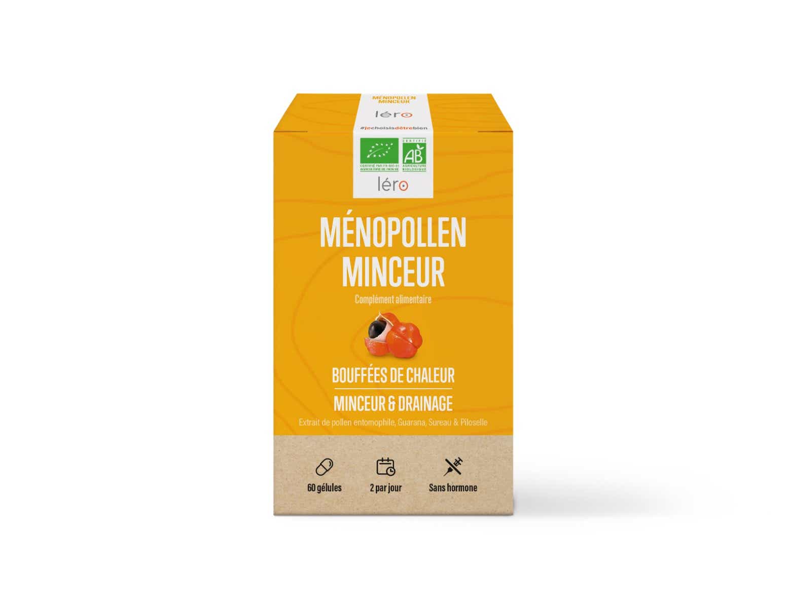 LERO MENOPOLLEN MINCEUR BOUFFEES DE CHALEUR MINCEUR DRAINAGE 60 GELULES