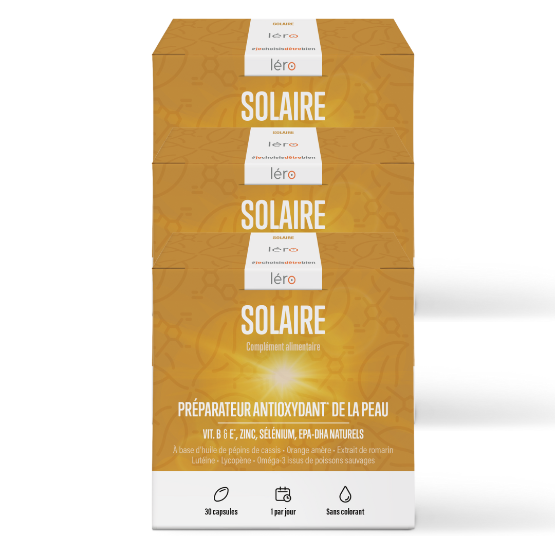 LERO SOLAIRE PROTECTION CELLULAIRE ANTI OXYDANTE 3 BOITES DE 30 CAPSULES