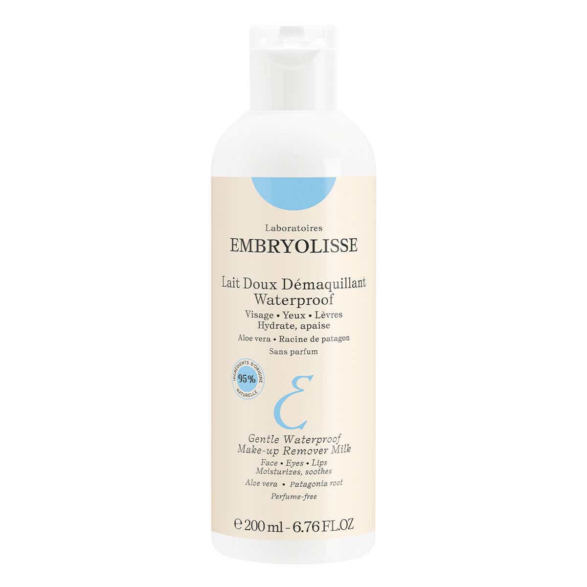 LES DEMAQUILLANTS LAIT DOUX DEMAQUILLANT WATERPROOF VISAGE YEUX ET LEVRES TOUS TYPES DE PEAUX 200ML