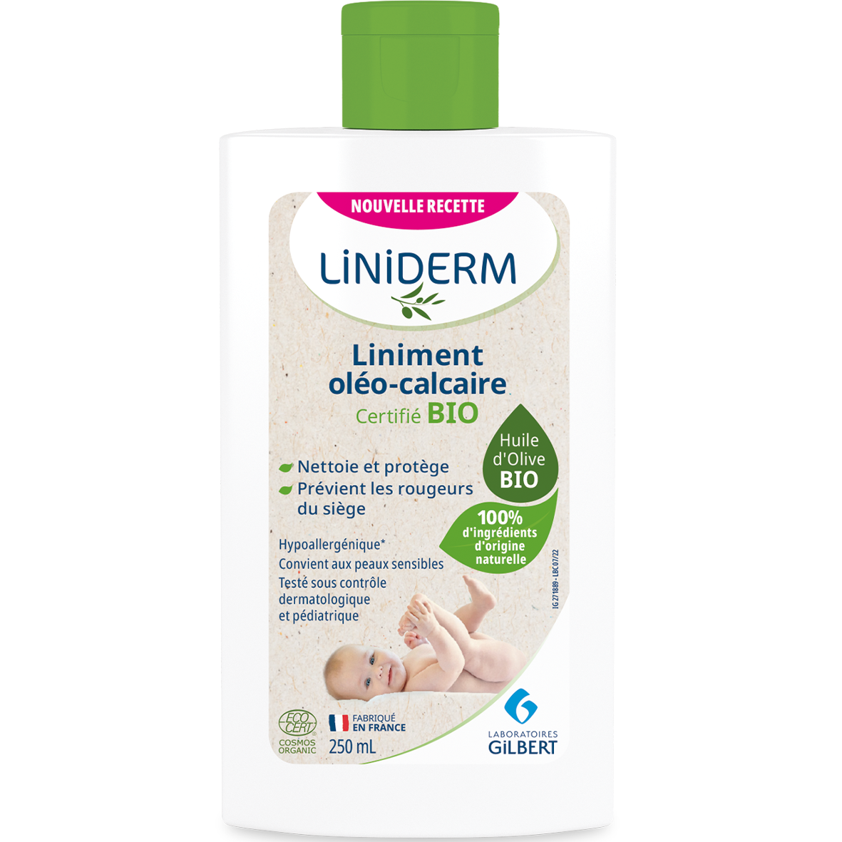 LINIDERM LINIMENT OLEO CALCAIRE BIO 250ML