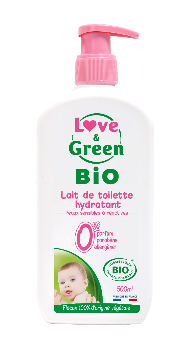 LOVE GREEN LAIT DE TOILETTE HYDRATANT BIO 500ML