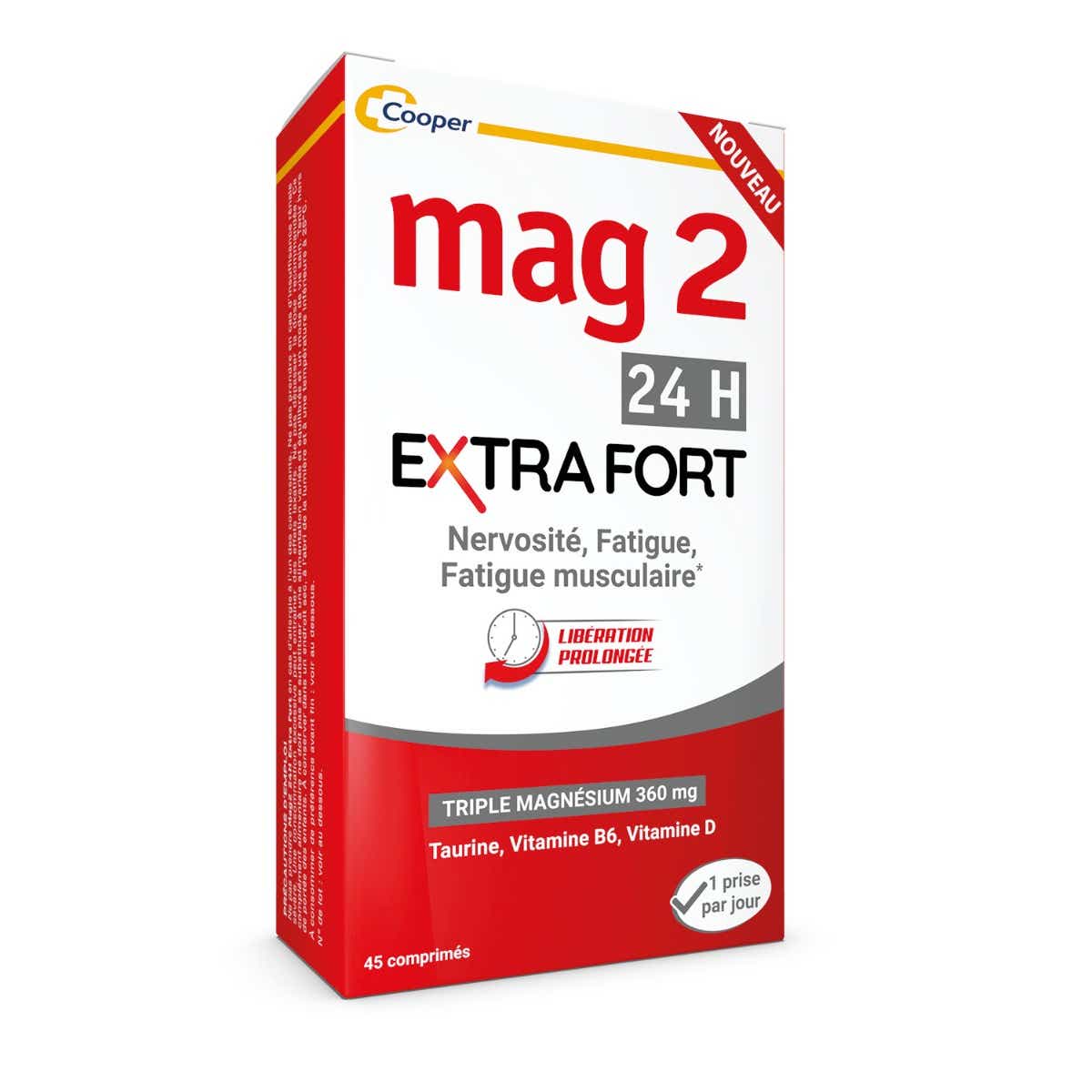 MAGNESIUM MAG 2 24H EXTRA FORT 45 COMPRIMES