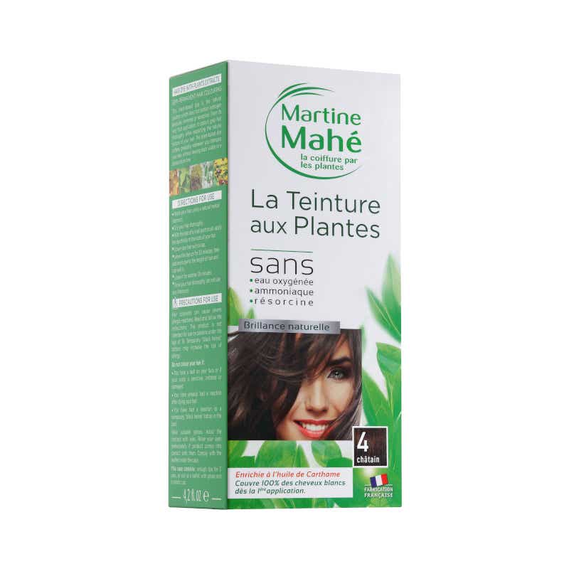 MARTINE MAHE TEINTURE AUX PLANTES N 4 CHATAIN 125ML