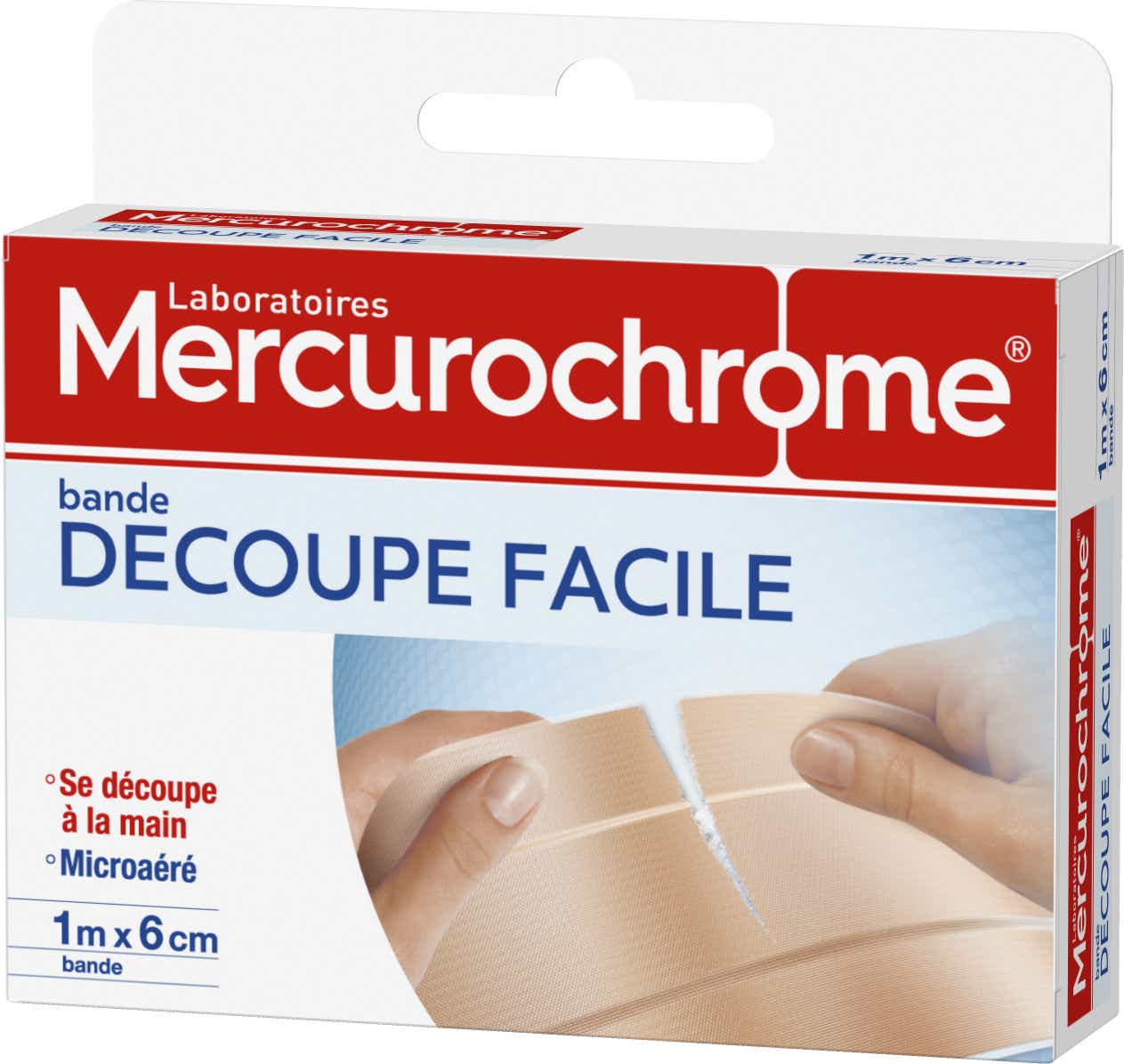 MERCUROCHROME PANSEMENT BANDE DECOUPE FACILE 1 X 6CM