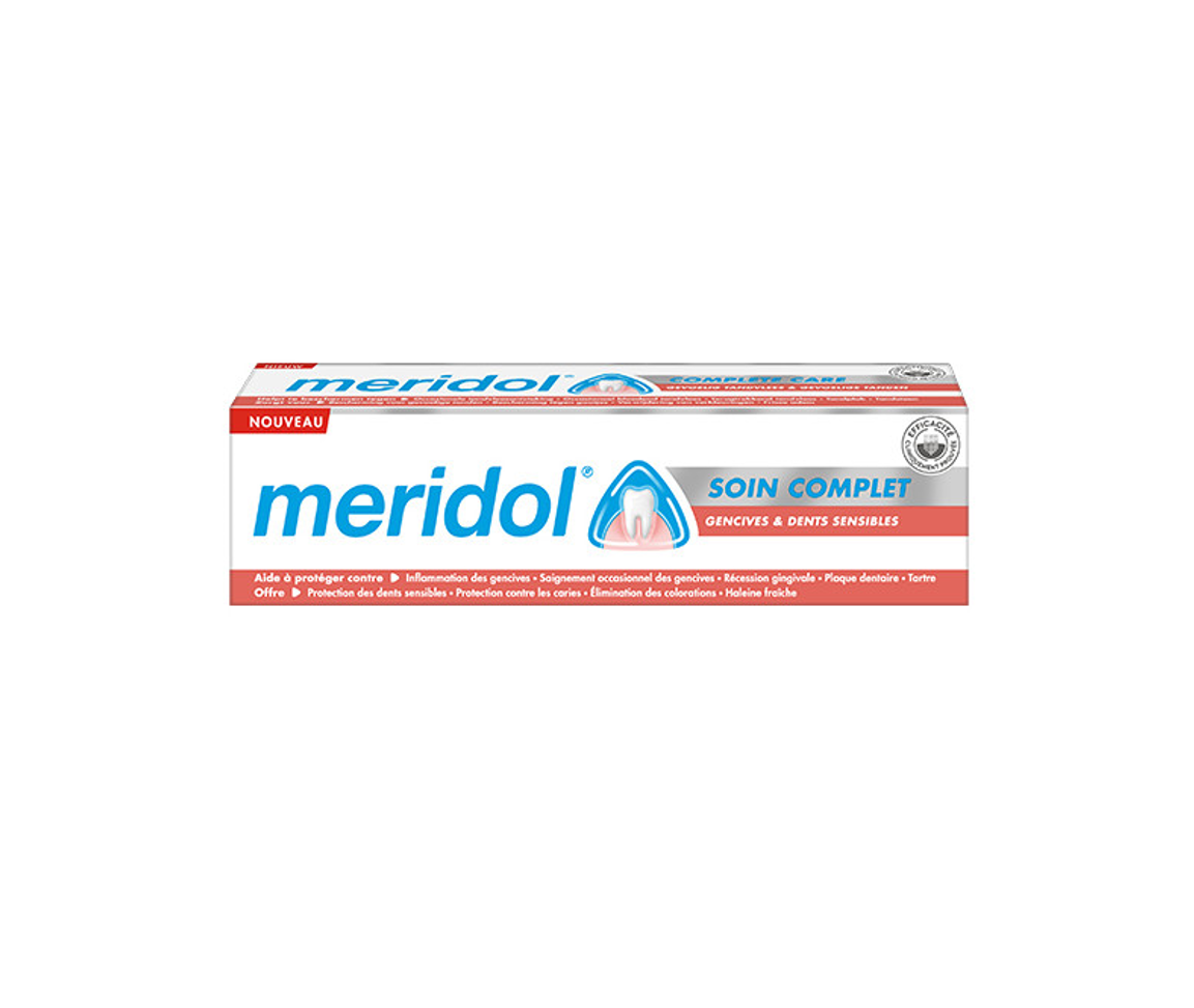 MERIDOL SOIN COMPLET DENTIFRICE GENCIVES DENTS SENSIBLES 75ML
