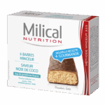 MILICAL BARRE MINCEUR CHOCOLAT NOIX DE COCO 6 BARRES