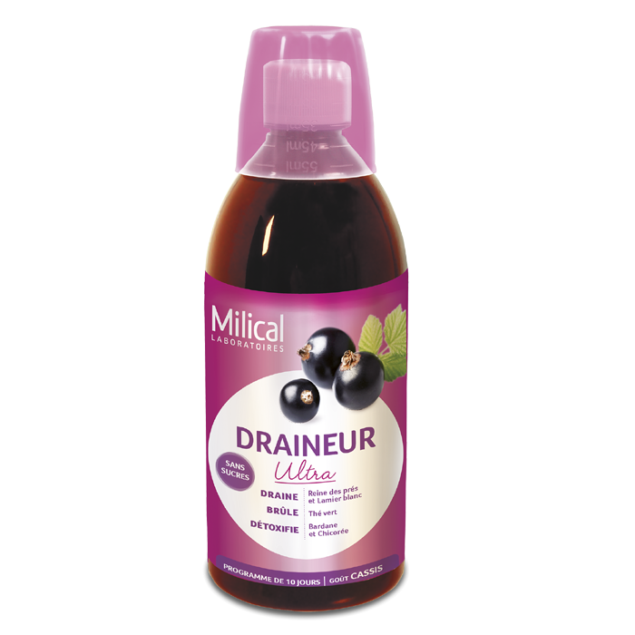 MILICAL DRAINEUR MINCEUR ULTRA GOUT CASSIS 500ML
