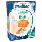 MODILAC MES CEREALES BIO RIZ CAROTTE DES 4 MOIS 250G
