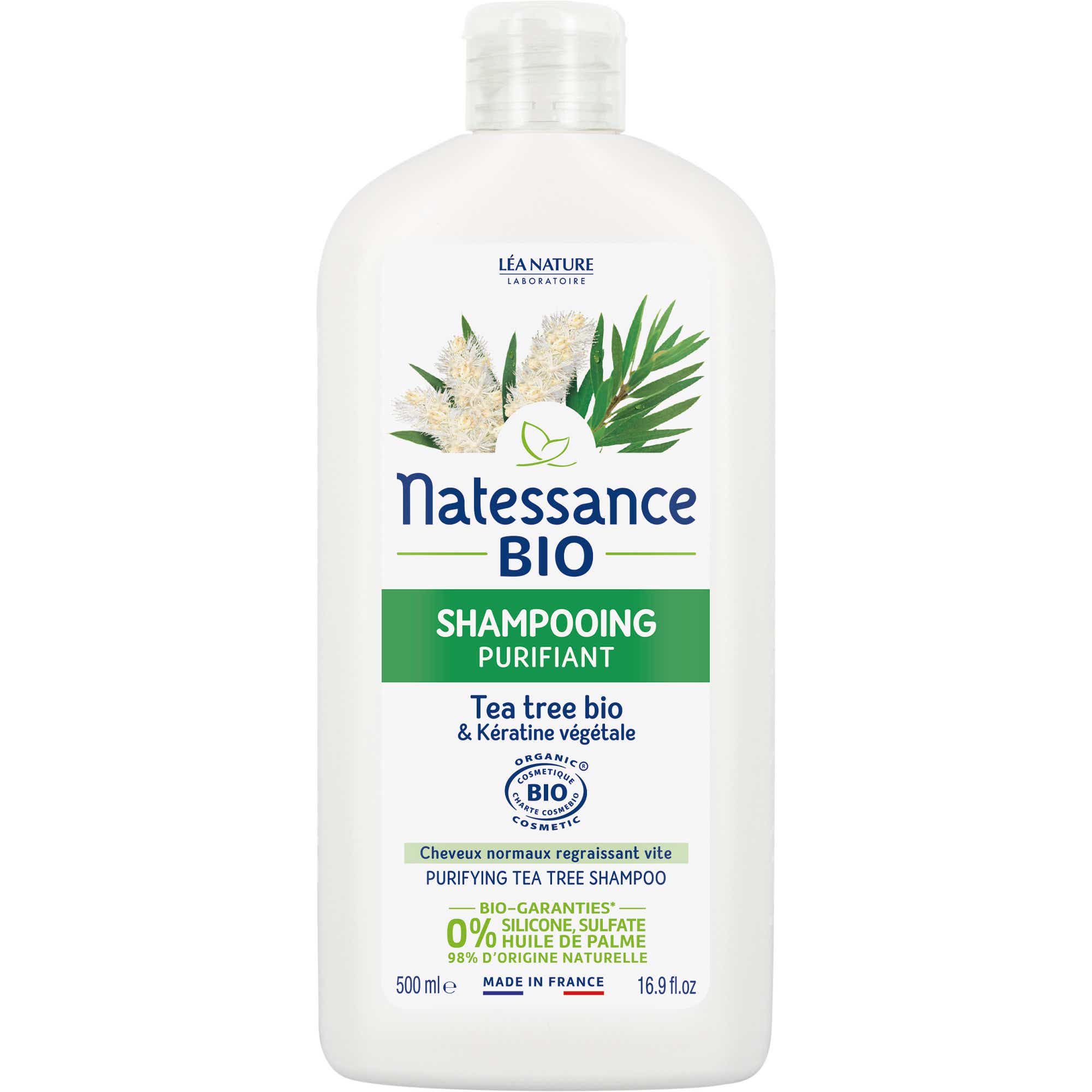 NATESSANCE SHAMPOING EQUILIBRANT PURIFIANT TEA TREE 500ML