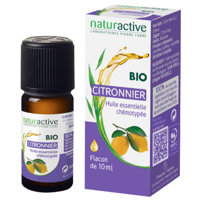 NATURACTIVE HUILE ESSENTIELLE CITRONNIER BIO 10ML