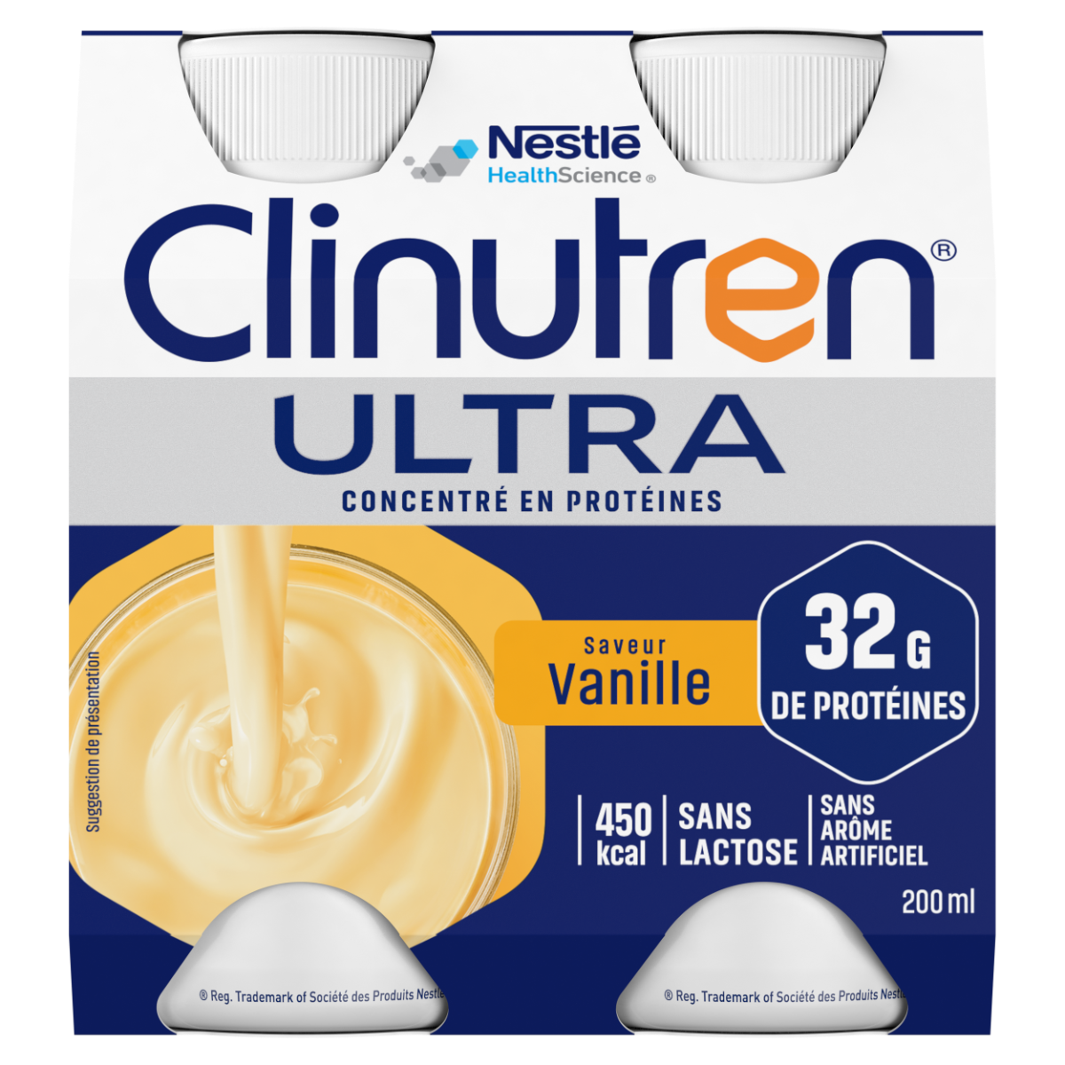 NESTLE HEALTH SCIENCE CLINUTEN ULTRA SAVEUR VANILLE 4X200ML