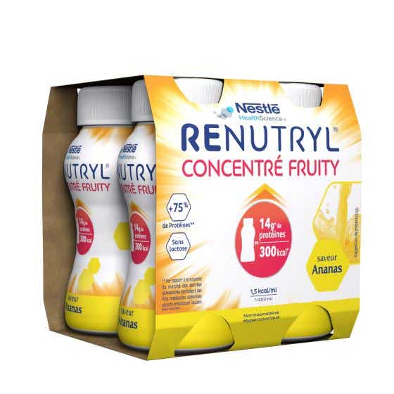 NESTLE HEALTH SCIENCE RENUTRYL CONCENTRE FRUITY SAVEUR ANANAS 4X200ML